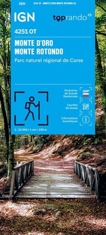 4251OT : Monte d'Oro, Monte Rotondo - Parc naturel régional de Corse (6e édition)