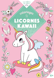 Coloriages licornes kawaii