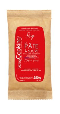 Pâte à sucre ScrapCooking® - Rouge - 250 g