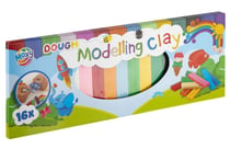 Lot de 16 pâtes à modeler couleur - Moxy