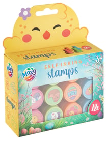 Lot de 12 tampons auto-encreurs Pâques - Moxy
