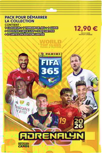 Panini fifa 365 2026 tcg starter pack (1 classeur + 1 guide + 1 gameboard + 1 poster check-list + 3 pochettes + 2 cartes el)