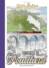 Harry Potter - Souvenir de Poudlard - Cartes postales à colorier