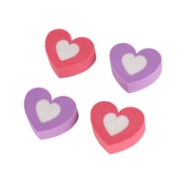 Gommes coeurs x4 - Cultura