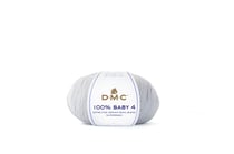 Pelote de fil à tricoter - DMC - 100 % Baby 4 - Gris 108