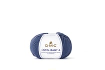 Pelote de fil à tricoter - DMC - 100 % Baby 4 - Bleu marine 111