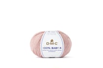 Pelote de fil à tricoter - DMC - 100 % Baby 4 - Rose 104