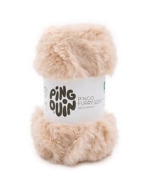 Pelote de fil à tricoter - Pingouin - Furry soft - Biche