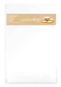Lot de 6 feuilles azyme ScrapCooking - 20 x 29 cm - 50 g