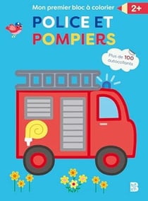 Mon premier bloc à colorier - Police et pompiers