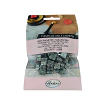 Sachet de fleurs de cire - Aladine - Vert de gris nacré