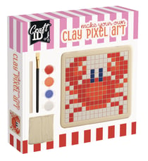 Kit pixel art en argile Craft ID - Crabe