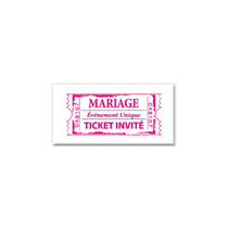 Tampon C - Ticket mariage
