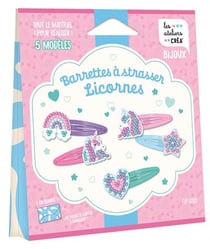 Barrettes à strasser licornes