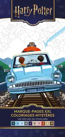 Harry potter - marque-pages xxl - coloriages mystères