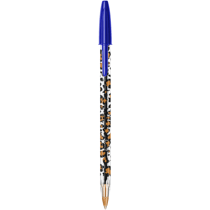 Stylo-Bille Cristal - Bic - Pointe Moyenne ( 1,0 mm ) - Encre bleue - Léopard