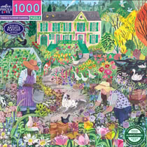 Puzzle 1000 pièces - French Flower Garden - Eeboo - Fromat carré