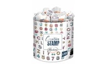 Lot de 102 mini tampons mousse Aladine - Mini alphabet