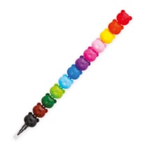 12 crayons de couleur empilables Teddy bear Legami
