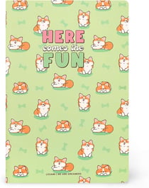 Carnet Legami - Vert – B5 18,5 x 24,8 cm – Here comes the fun - 100 pages lignées