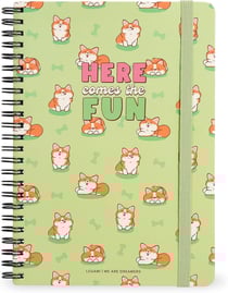 Carnet Legami - Vert – A4 21 x 29,7 cm – Here comes the fun - 160 pages lignées