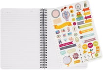 Carnet Legami - Multicolore – 15 x 21 cm – Life is a journey - 160 pages lignées