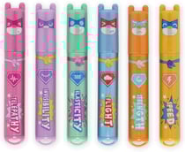 Lot 6 mini surligneurs pointe moyenne - Legami - Couleurs assorties - Teddy's Superpower
