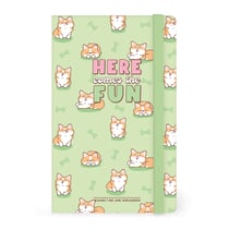 Cahier Legami - Vert– 13 x 21 cm – Here comes the fun - 164 pages