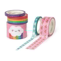 Lot de 5 rubans adhésifs décoratifs en papier Rainbow Legami - Tape by Tape