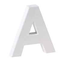 Lettre majuscule A - Carton maché - 12 cm - Créalia