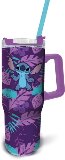  Mug de voyage XL Stitch Purple Flower - 940 ml