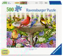 Puzzle 500 pièces - Le bain d'oiseaux - Puzzle à grosses pièces