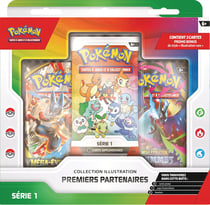 Coffret Collection illustration premiers partenaires Pokémon - Série 1