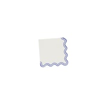 Lot de 10 serviettes Artyfêtes - Mix&Match - Bleu et blanc - 33 x 33 cm