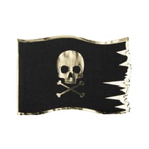 Lot de 16 serviettes - Drapeau de pirate - Artyfêtes