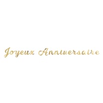 Guirlande lettres - Joyeux anniversaire or - Artyfêtes