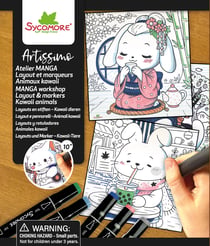 Atelier manga layout et marqueurs animaux kawaii Artissimo - Sycomore