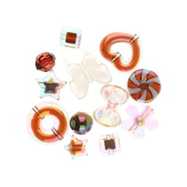 Perles kawaï marron x12 - Créalia
