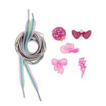 Accessoires de chaussure - Lacets et clips colorés - Créalia