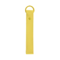 Porte-clés ruban jaune - 2,5 x 16,5 cm - Créalia