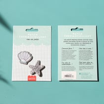 Ecusson thermocollant àpaillettes - Coquillages