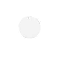 Médaillon à graver rond en métal - Gravure laser et IR - Créalia