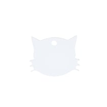 Médaillon sublimable métal forme chat - Créalia