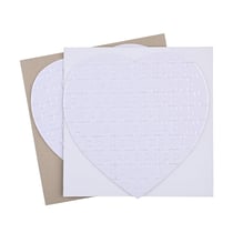 Puzzle coeur sublimable 19,5 cm - 75 pièces - Créalia