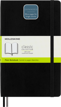 Carnet Moleskine - Bleu saphir - 400 pages unies
