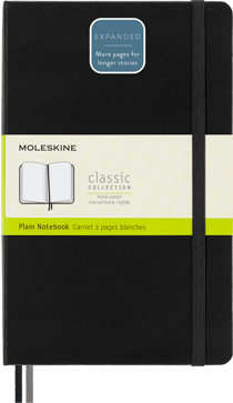 Carnet Moleskine - Bleu saphir - 400 pages unies
