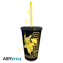 Gobelet avec paille ABYstyle - Pokémon - Pikachu Collage - 470 mL
