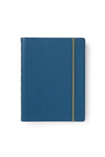 Carnet Filofax - bleu acier - A5 14,8 x 21 cm - rechargeable