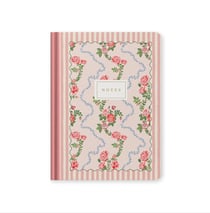 Carnet premium Ohh Deer - B6 12,5 x 17,6 cm – Rose Flutter Stripe - Pages lignées