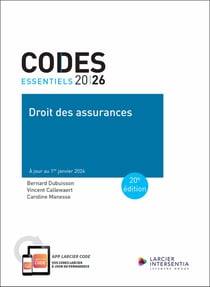 Codes essentiels : Droit des assurances 2026 : À jour au 1er janvier 2026 (20e édition)